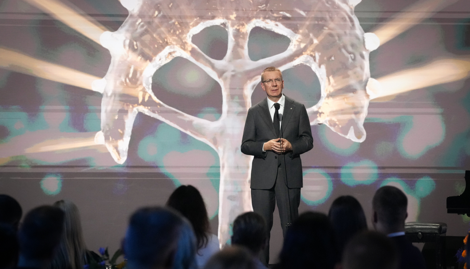 Valsts prezidents Edgars Rinkēvičs "Latvijas lepnums 2025" ceremonijā