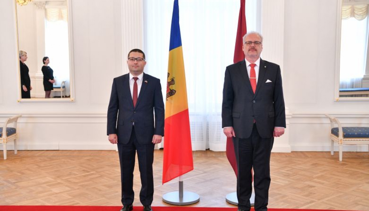 Valsts prezidents Egils Levits akreditē Moldovas Republikas ārkārtējo un pilnvaroto vēstnieku