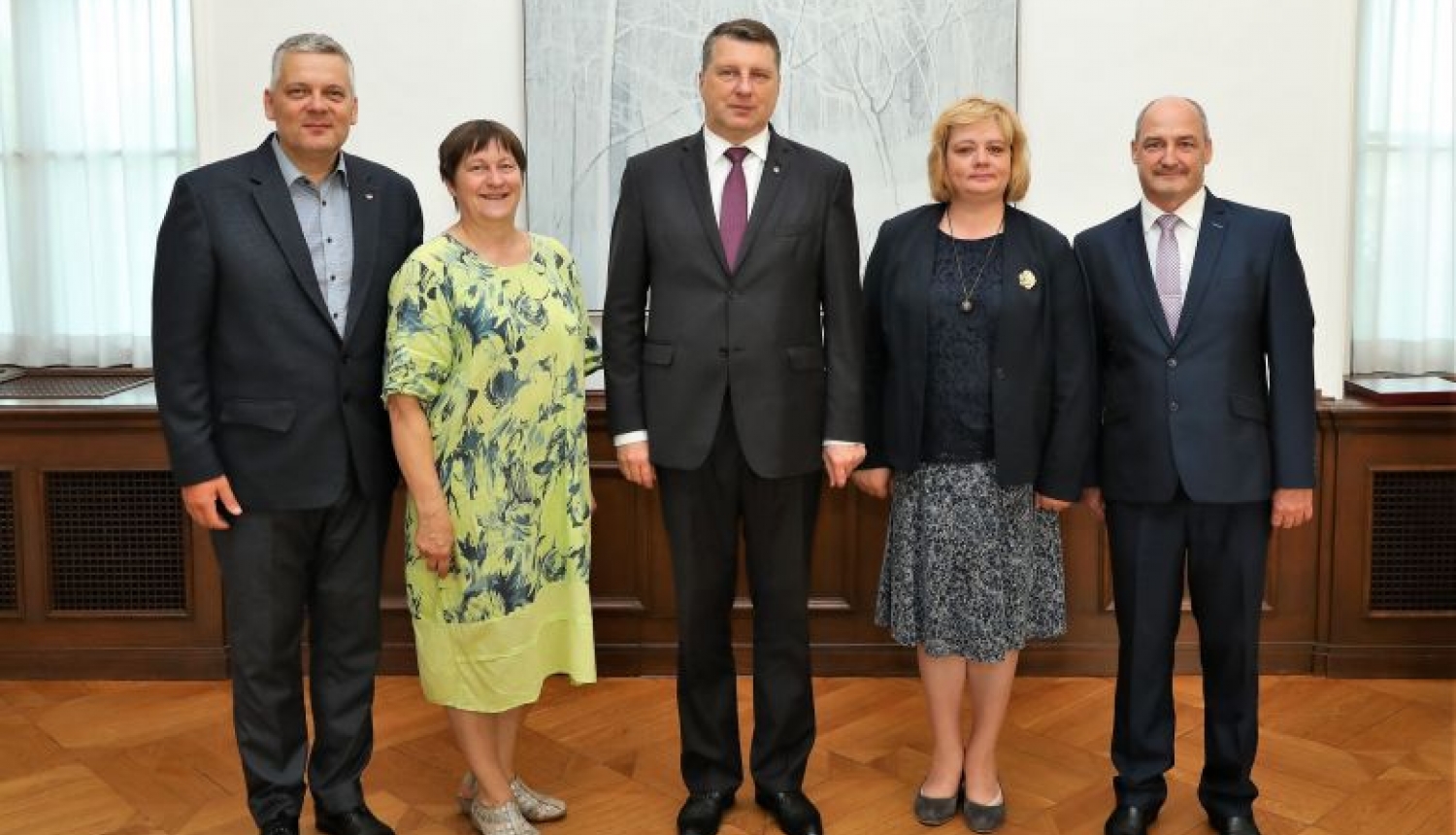 Valsts prezidents tiekas ar Latvijas Zemnieku federācijas valdes pārstāvjiem