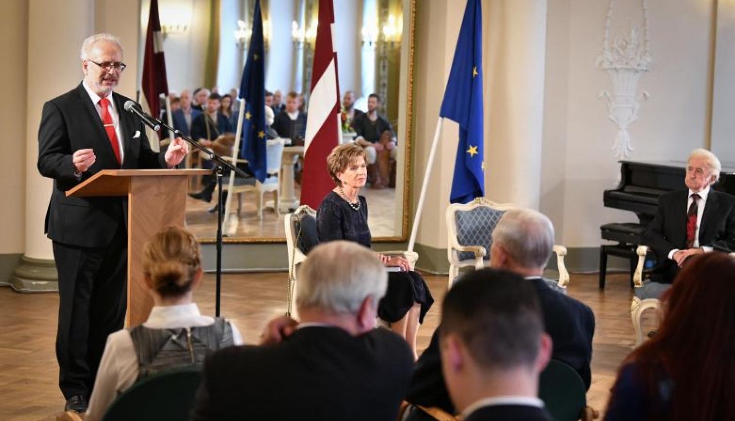 Valsts prezidenta Egila Levita uzruna Ilgoņa Upmaļa grāmatas “Latvija–PSRS impērijas militarizētā kolonija” atvēršanas svētkos Valsts prezidenta Egila Levita uzruna Ilgoņa Upmaļa grāmatas “Latvija–PSRS impērijas militarizētā kolonija” atvēršanas svētkos