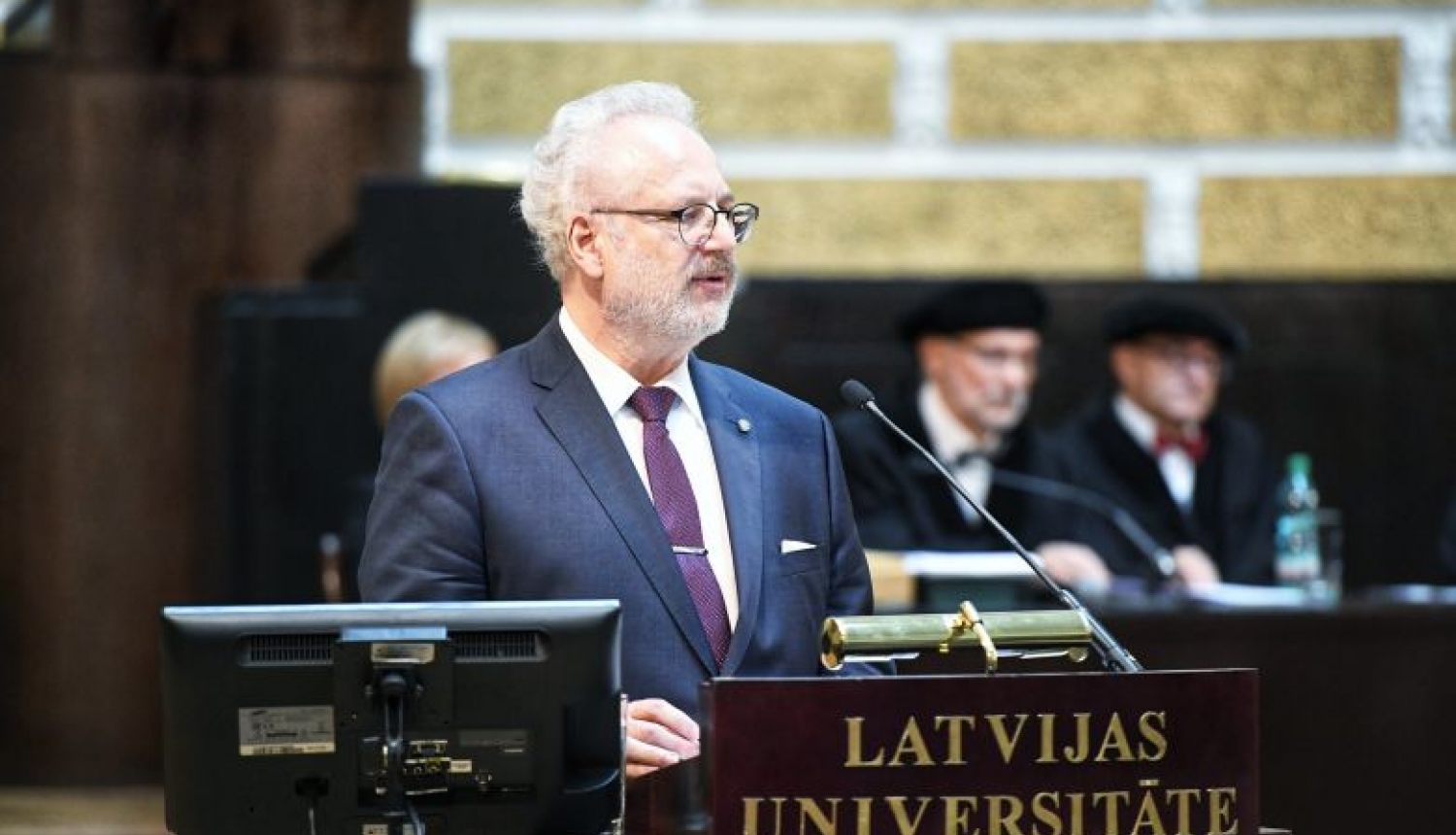 Valsts prezidenta Egila Levita uzruna svinīgajā Latvijas Universitātes Senāta sēdē