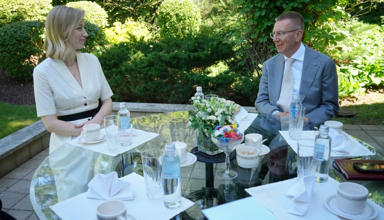 26.06.2024. Valsts prezidenta Edgara Rinkēviča tikšanās ar kultūras ministri Agnesi Lāci