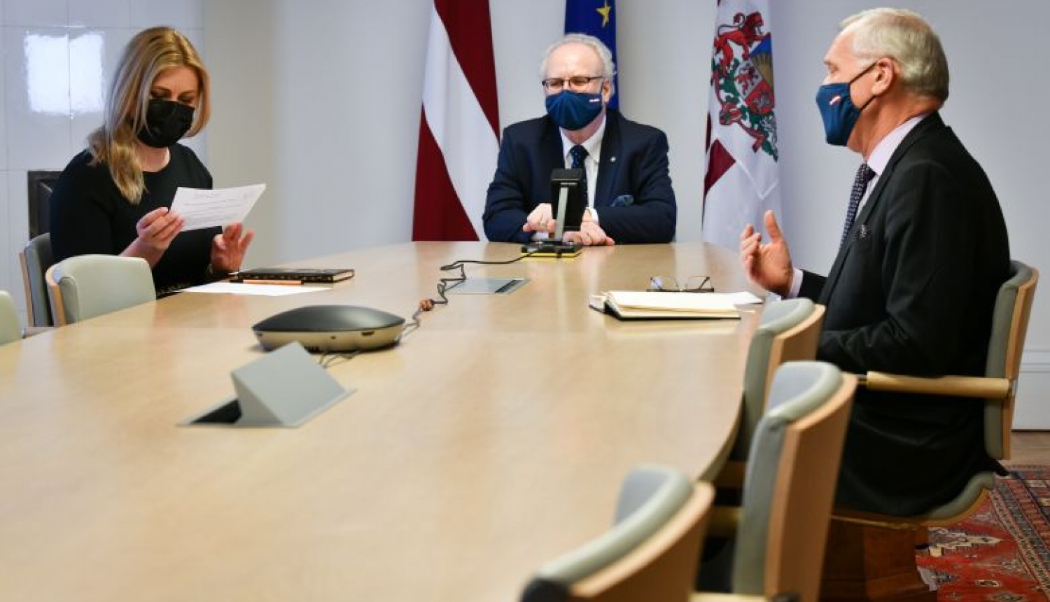 Paziņojums presei pēc Valsts prezidenta Egila Levita sarunas ar Ministru prezidentu Krišjāni Kariņu Paziņojums presei pēc Valsts prezidenta Egila Levita sarunas ar Ministru prezidentu Krišjāni Kariņu