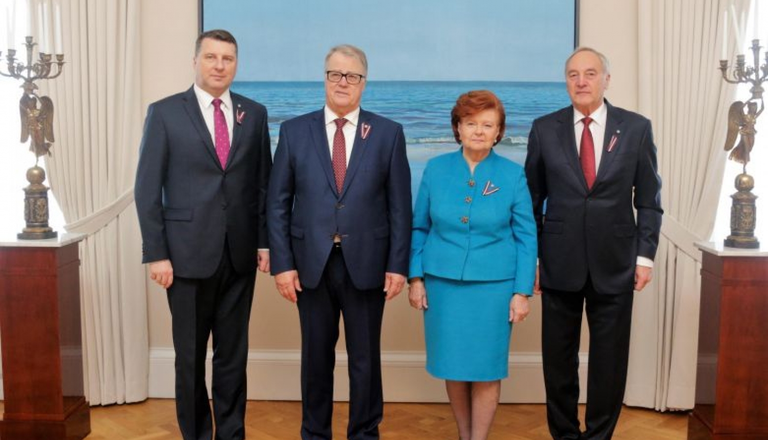 Rīgas pilī atzīmē 95. gadadienu kopš Valsts prezidenta institūcijas izveidošanas
