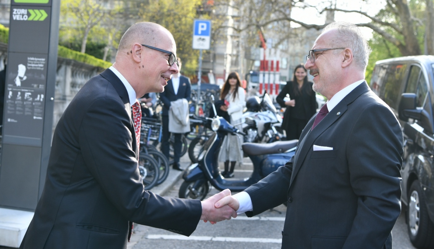 Valsts prezidents Egils Levits apmeklē Šveices Federālo Tehnoloģiju institūtu (ETH Zürich)