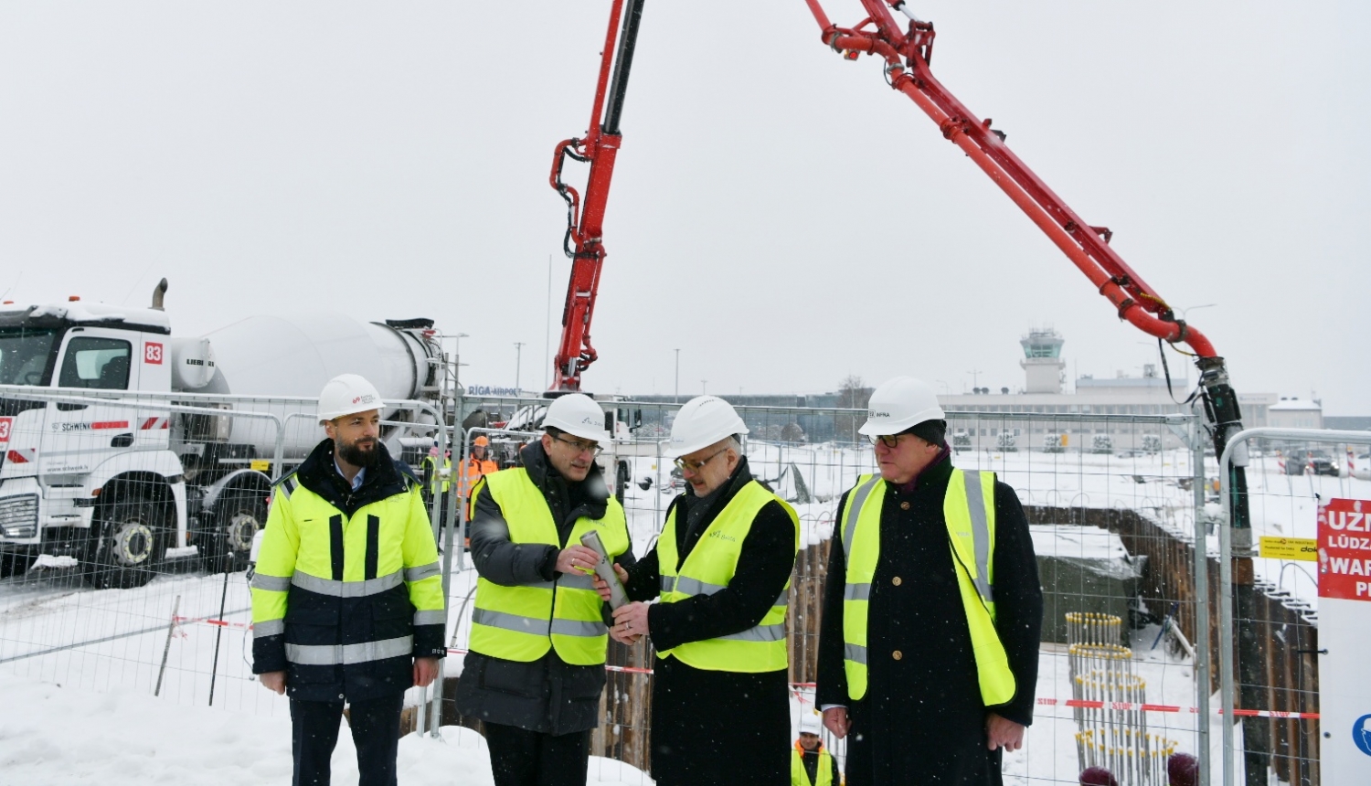 07.12.2022. Valsts prezidents Egils Levits piedalās “Rail Baltica” starptautiskās stacijas kapsulas iemūrēšanās pasākumā. Foto autors: Ilmārs Znotiņš, Valsts prezidenta kanceleja.