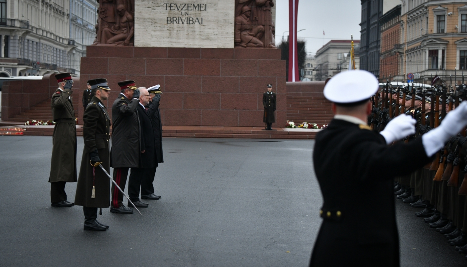 11.11.2022. Valsts prezidents sveic Godasardzes rotu 30. gadadienā. Foto autors: Ilmārs Znotiņš, Valsts prezidenta kanceleja.