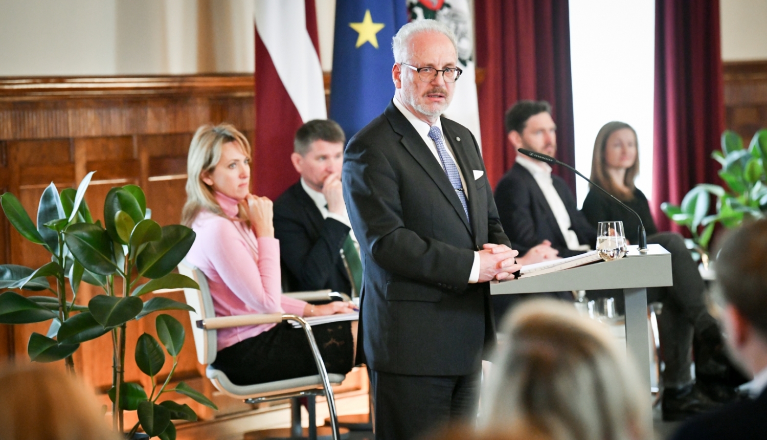 05.04.2023. Valsts prezidents Egils Levits piedalās diskusijā “Labi pārvaldīta un iedzīvotājam draudzīga digitālā Latvija”