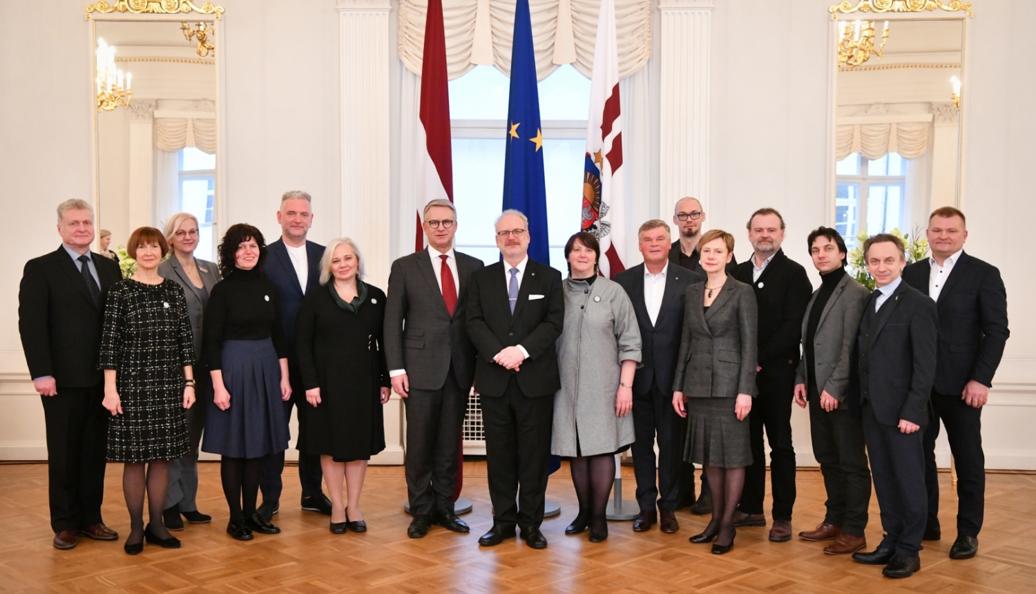 02.02.2023. Valsts prezidents Egils Levits tiekas ar XXVII Vispārējo latviešu Dziesmu un XVII Deju svētku virsvadītājiem un organizatoriem