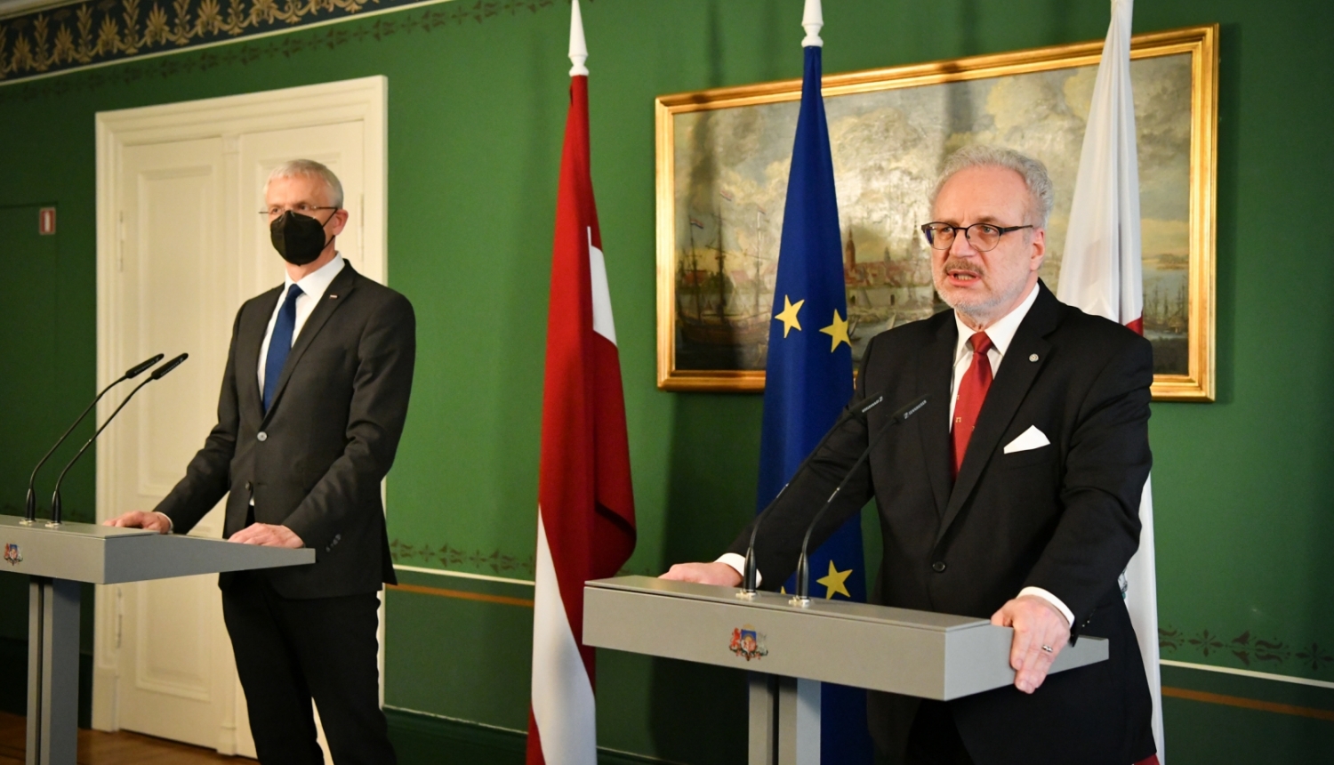 Egils Levits un Krišjānis Kariņš