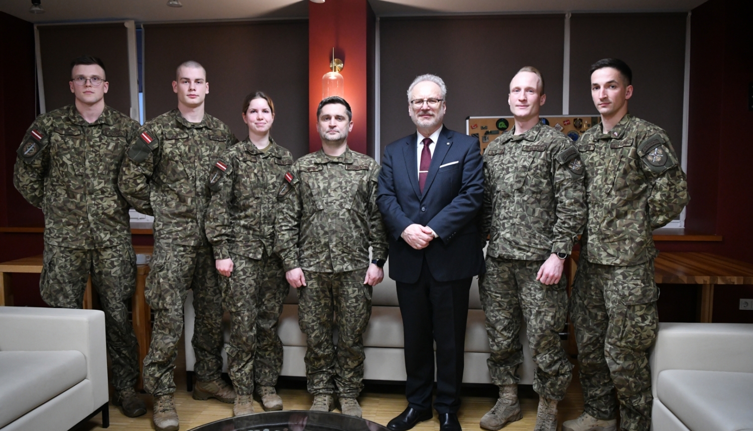 13.01.2023. Valsts prezidents Egils Levits apmeklē Latvijas Nacionālo aizsardzības akadēmiju. Foto autors: Ilmārs Znotiņš, Valsts prezidenta kanceleja.