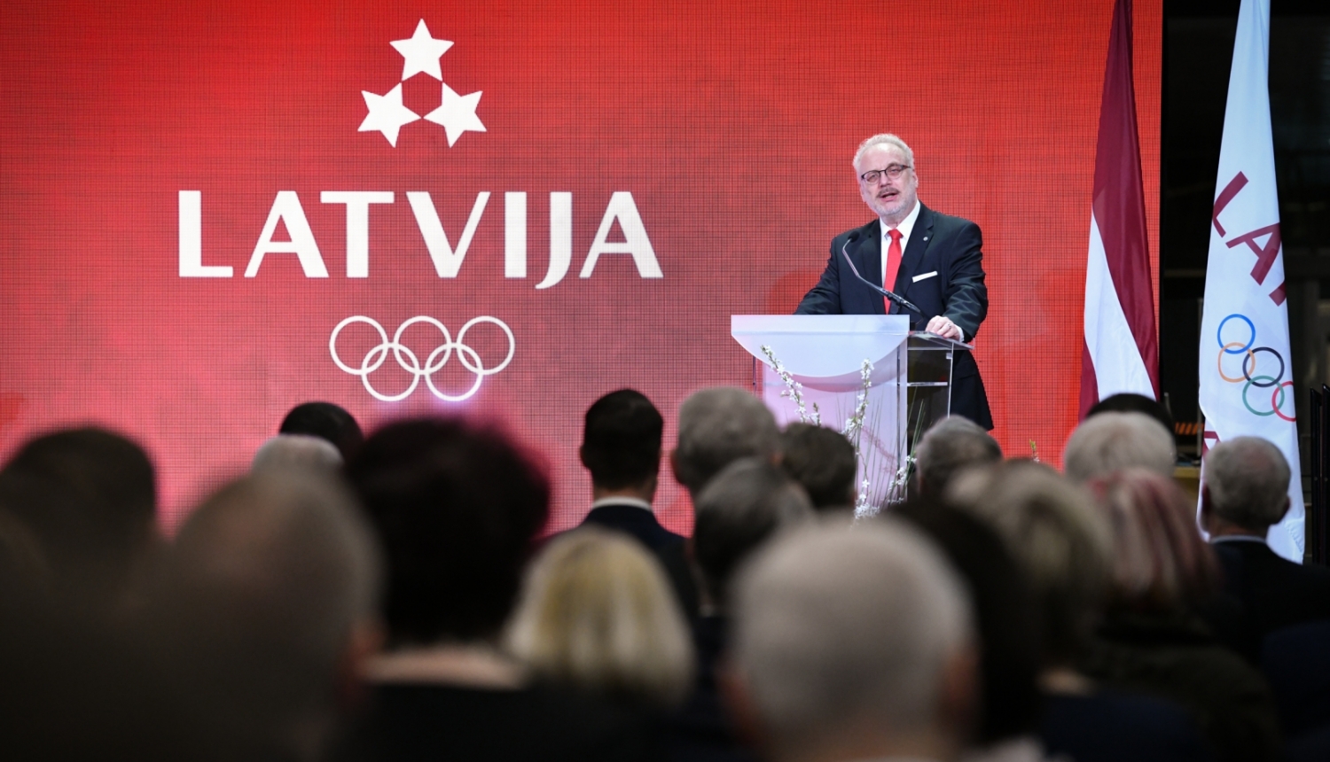 Valsts prezidents Egils Levits piedalās Latvijas Olimpiskās komitejas simtgadei veltītās grāmatas “Olimpiskās medaļas Latvijai” atvēršanas svētkos