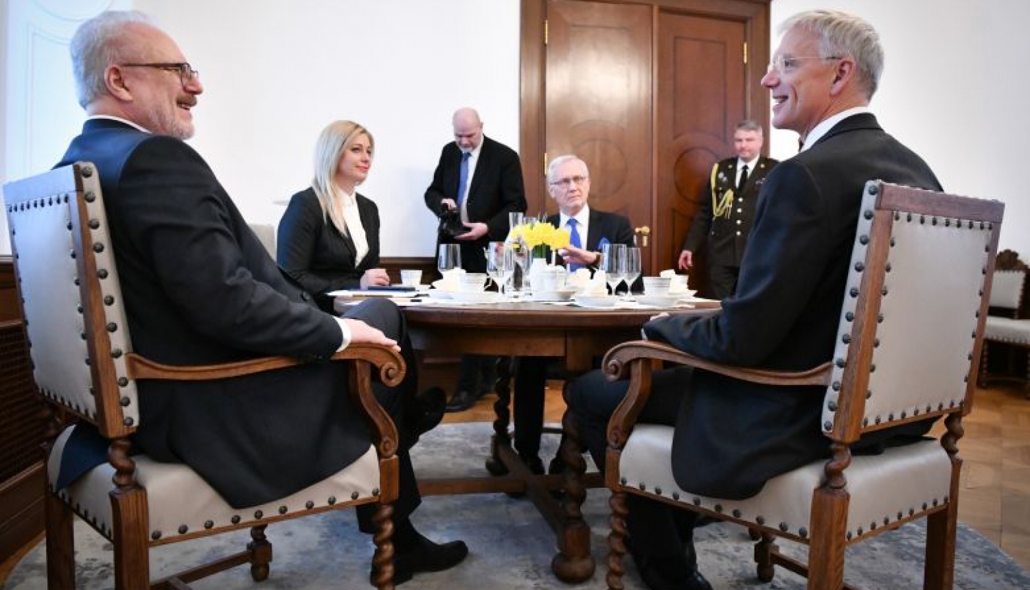 Valsts prezidenta Egila Levita tikšanās ar Ministru prezidentu Krišjāni Kariņu