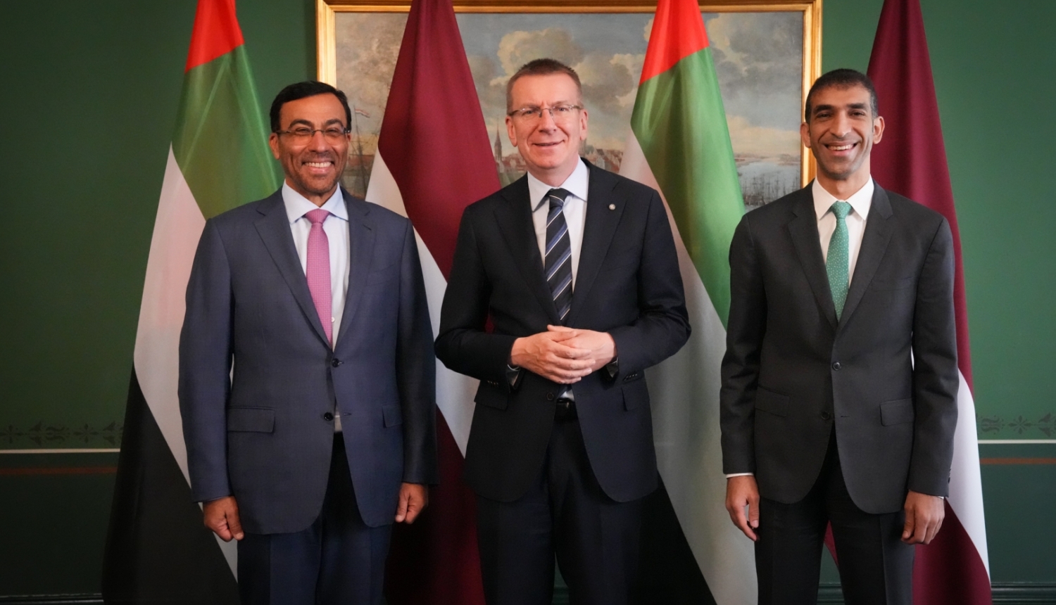 22.05.2024. Valsts prezidenta Edgara Rinkēviča tikšanās ar Apvienoto Arābu Emirātu valsts ministriem