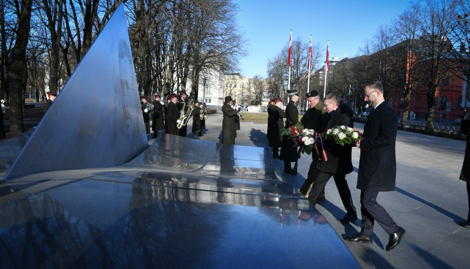 06.03.2024. Valsts prezidenta Edgara Rinkēviča dalība pulkveža Oskara Kalpaka piemiņas pasākumā