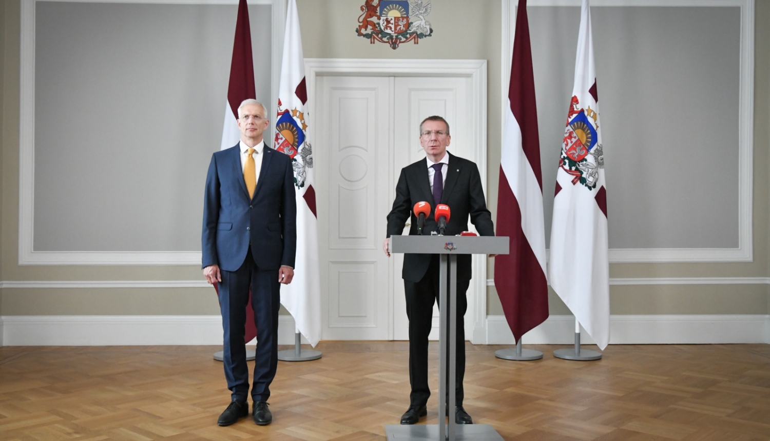 Valsts prezidenta Edgara Rinkēviča tikšanās ar Ministru prezidentu Krišjāni Kariņu