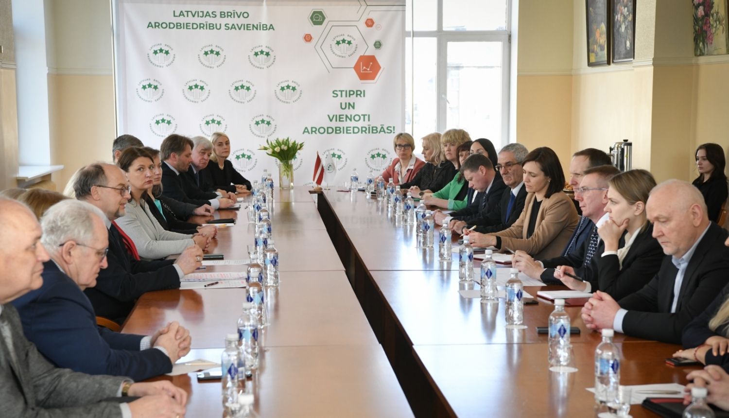 04.03.2024. Valsts prezidenta Edgara Rinkēviča tikšanās ar Latvijas Brīvo arodbiedrību savienības biedriem