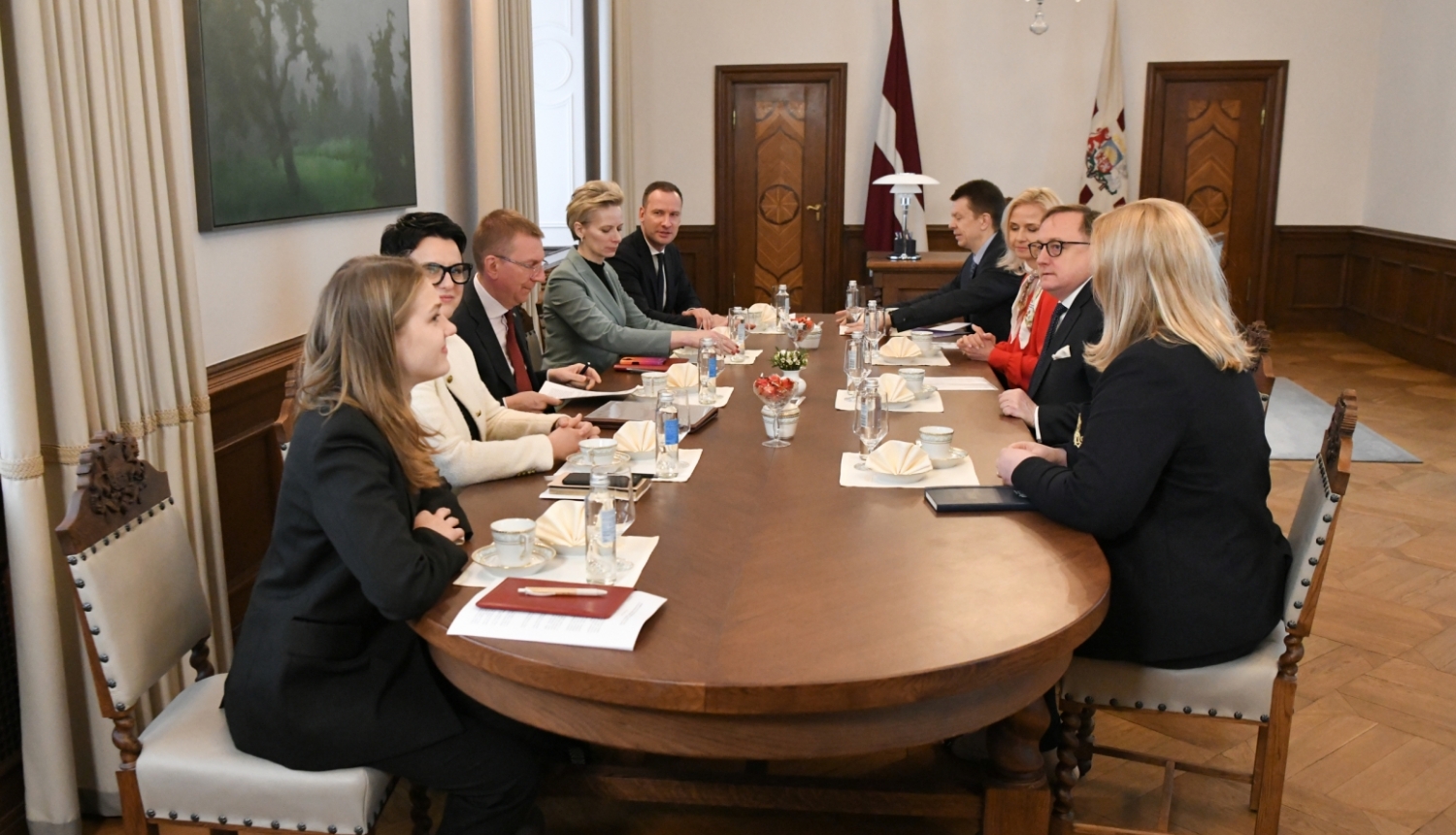 05.04.2024. Valsts prezidenta Edgara Rinkēviča tikšanās ar Latvijas Bankas vadību