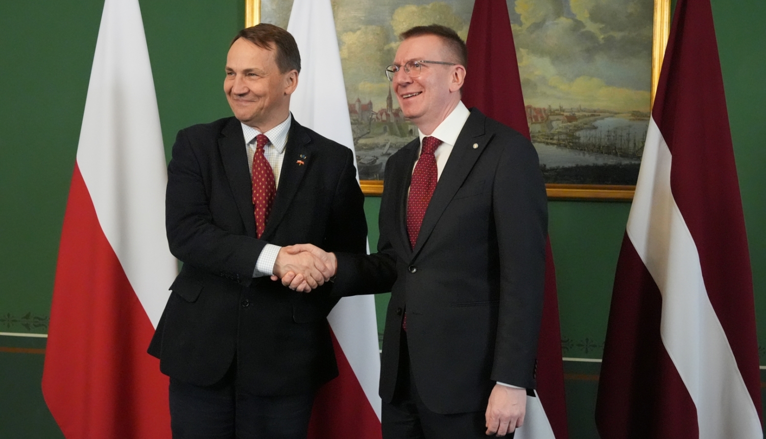 27.03.2024. Valsts prezidenta Edgara Rinkēviča tikšanās ar Polijas ārlietu ministru Radoslavu Sikorski (Mr Radosław Sikorski)