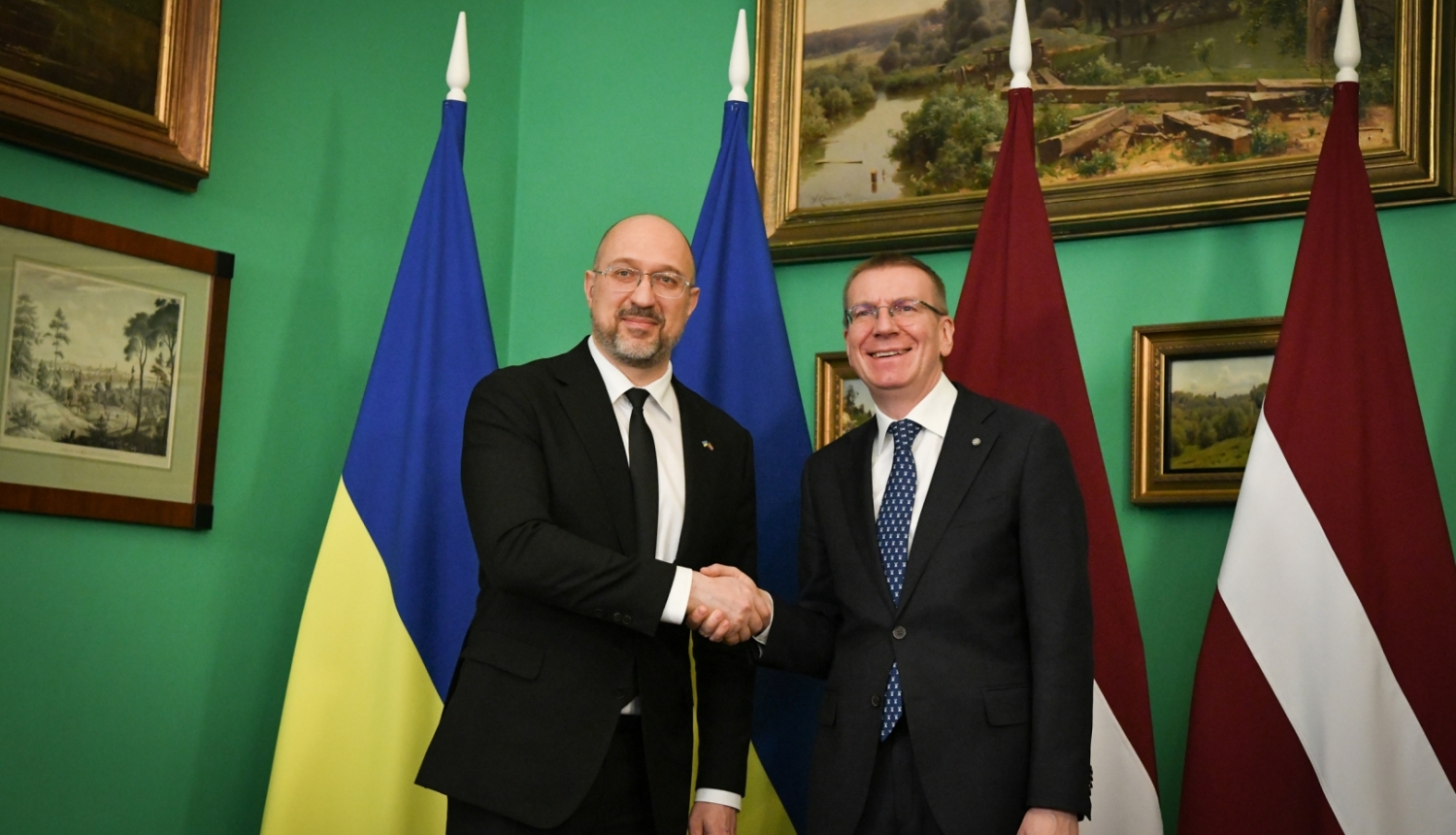 Valsts prezidenta Edgara Rinkēviča tikšanās ar Ukrainas premjerministru Denisu Šmihaļu (Mr Denys Shmyhal)