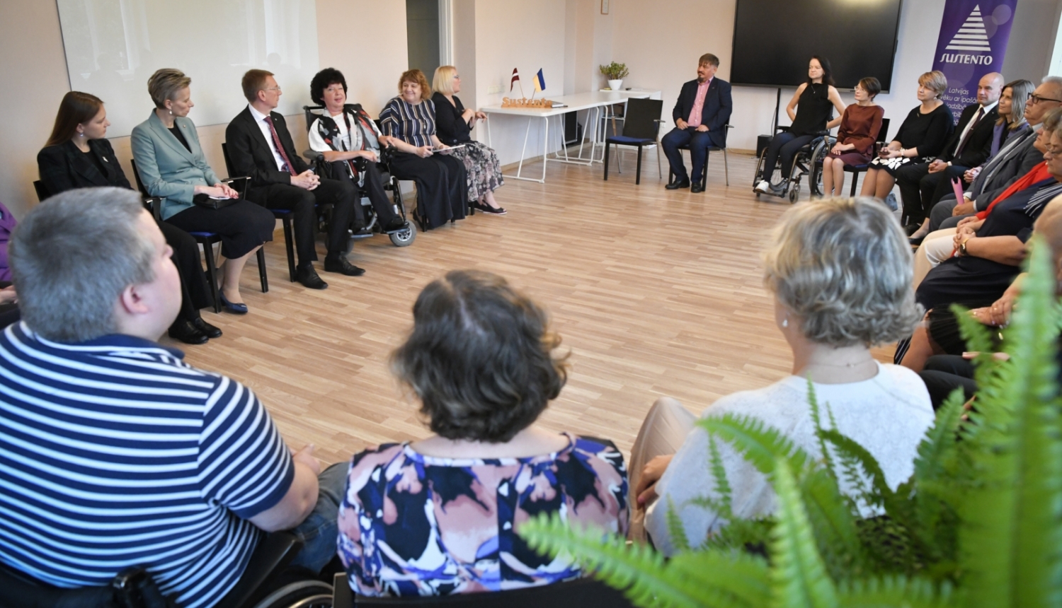 05.09.2023. Valsts prezidenta Edgara Rinkēviča tikšanās ar Latvijas Cilvēku ar īpašām vajadzībām sadarbības organizācijas SUSTENTO pārstāvjiem