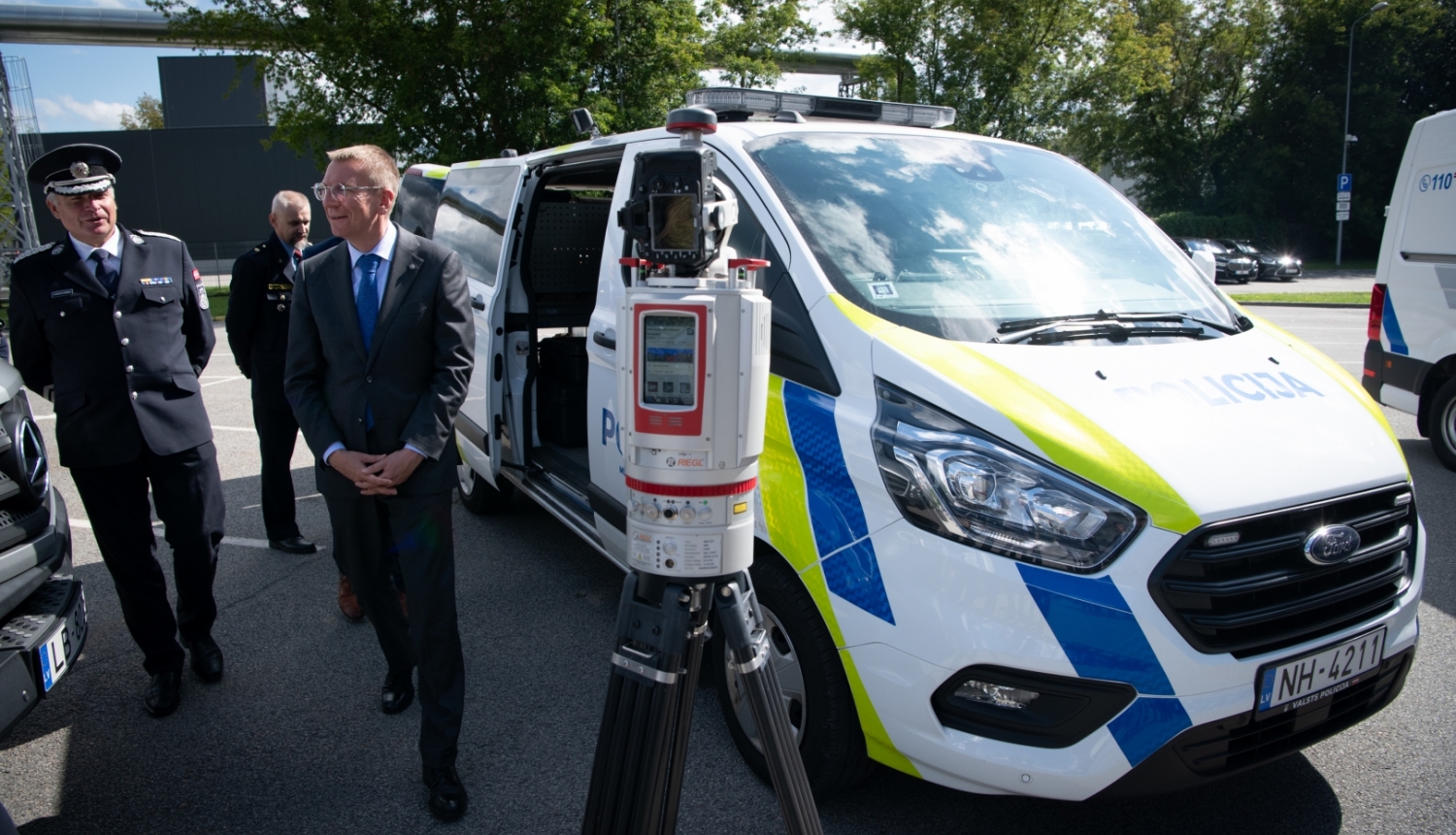 09.08.2023. Valsts prezidents Edgars Rinkēvičs apmeklē Valsts policiju